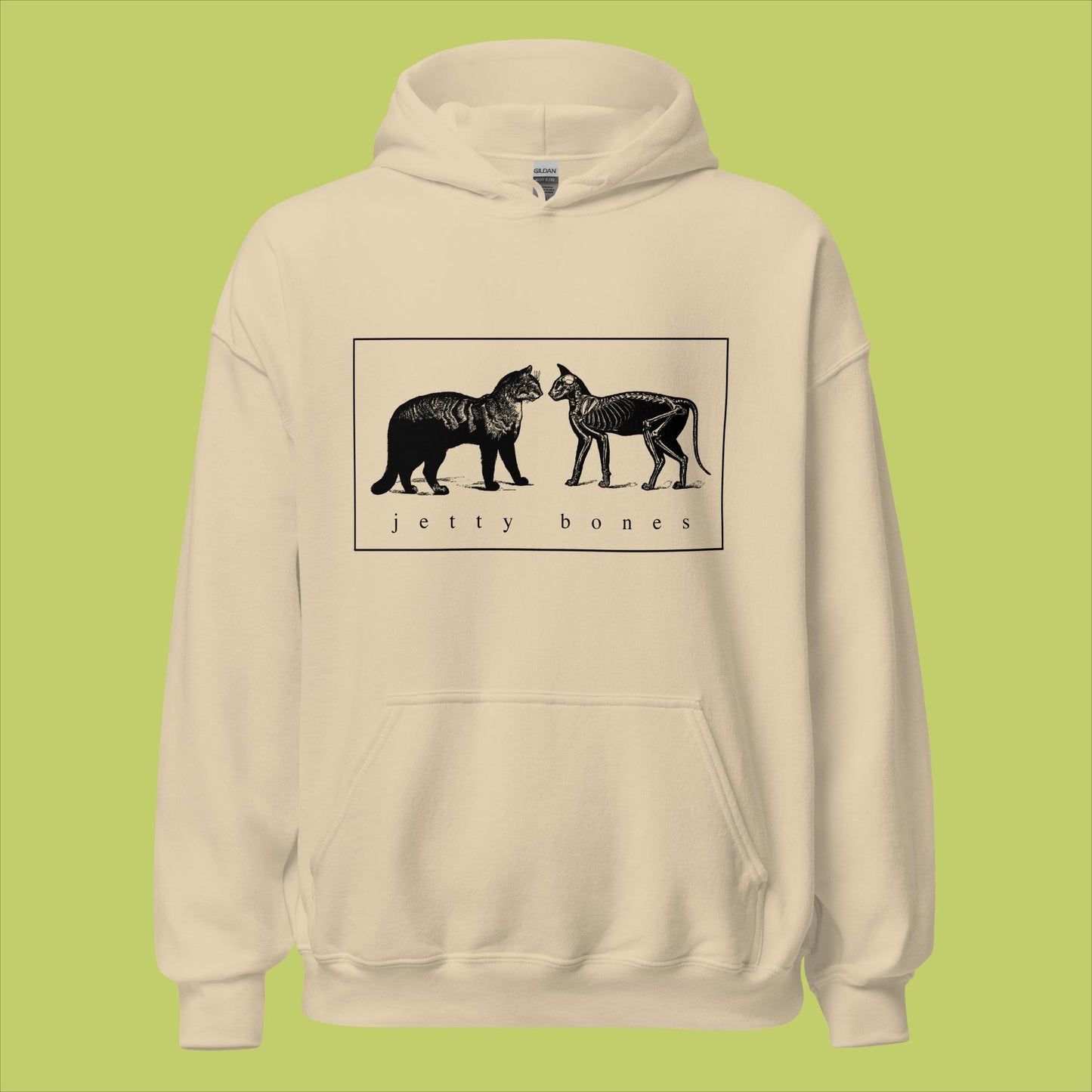 THROWBACK Skeleton Cat Hoodie