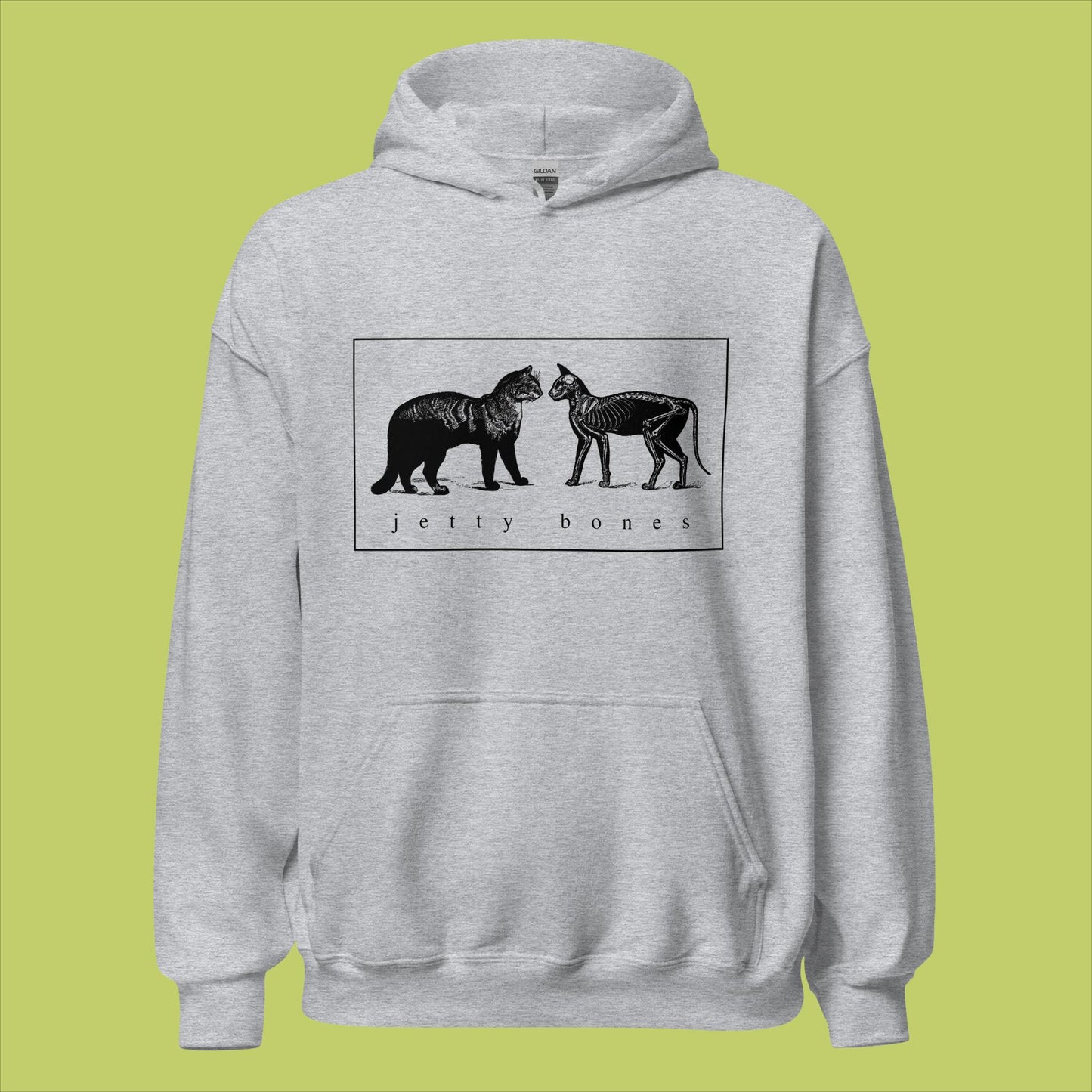 THROWBACK Skeleton Cat Hoodie