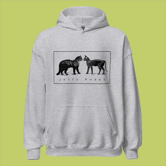THROWBACK Skeleton Cat Hoodie